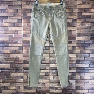 Womens Free People Khaki Skinny Pants size 25
